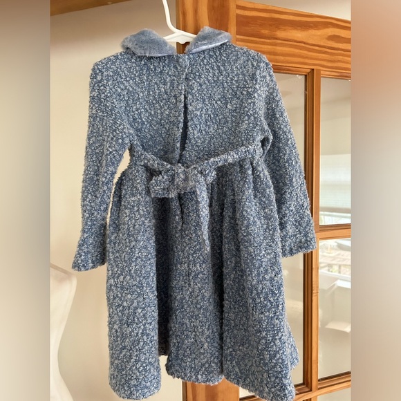 Lesy Lisseta Cosi Faux Fur Belted Dress Size 3T - Picture 6 of 11